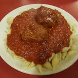 Shells with One Meatball Lunch